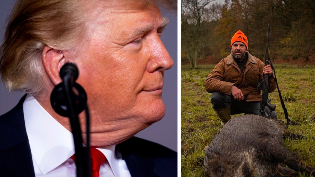 Donald Trump Jr jagar i Sverige